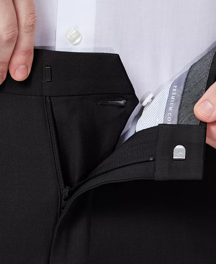 Men's Premium Comfort Slim-Fit Performance Stretch Flat-Front Dress Pants - thumbnail 4