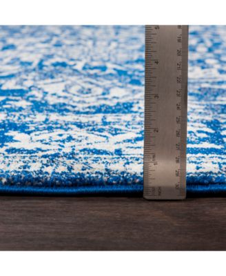 Harput HAP-1022 Dark Blue 5'3" x 7'3" Area Rug