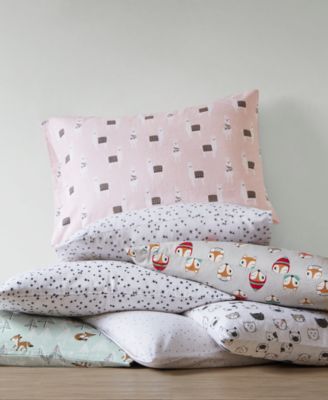 Novelty Printed Flannel 4-Pc. Sheet Set, Full