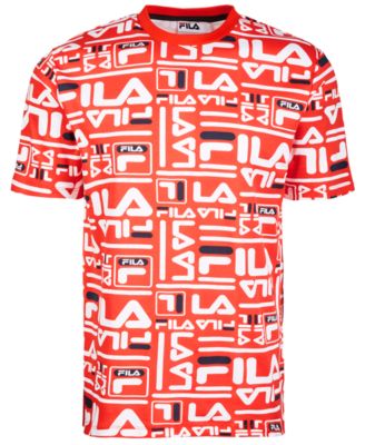 fila t shirt mens orange