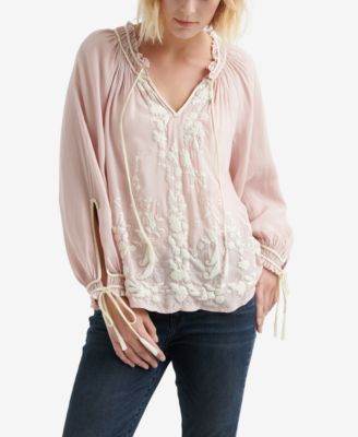 Lucky Brand - Embroidered Peasant Top