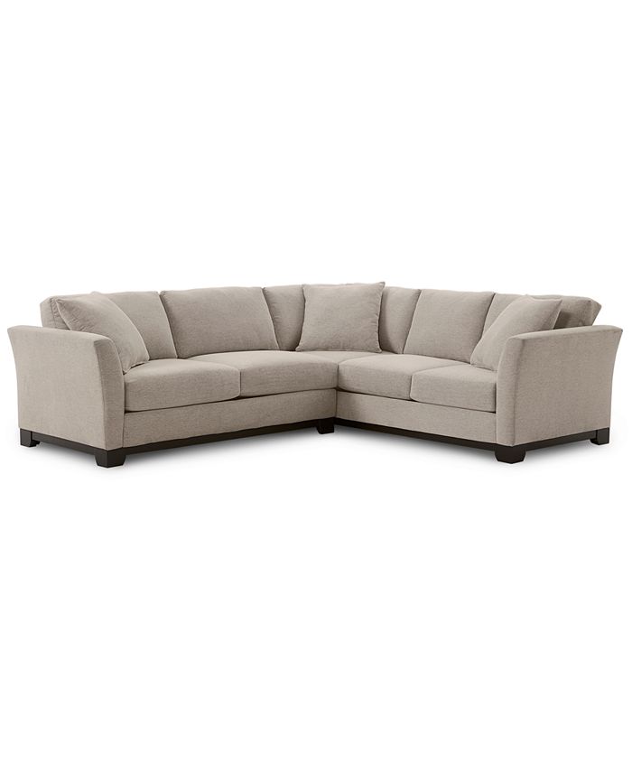 Furniture Elliot II 108" Fabric 2Pc. Apartment Sectional Sofa, Created