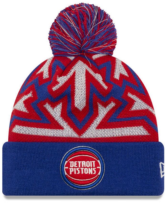 New Era Detroit Pistons Glowflake Cuff Knit Hat Macy's