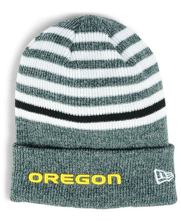 New Era Oregon Ducks Striped Chill Knit Hat Macy s