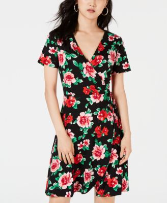 side tie wrap dress