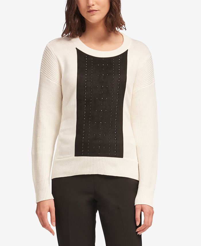 dkny white sweater