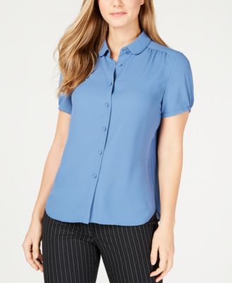 Anne Klein Peter Pan-Collar Button-Down 