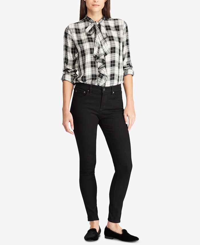 Lauren Ralph Lauren Plaid Ruffled Shirt Macy's