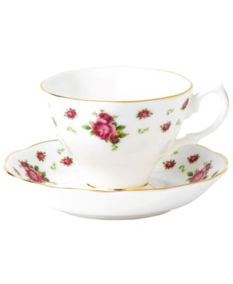 Royal Albert - White Vintage Cup and Saucer