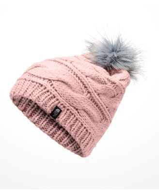 north face cable knit hat