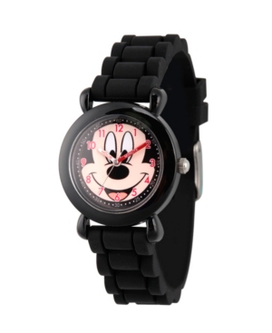 Disney Mickey Mouse Boys' Black Plastic Time Teacher Watch