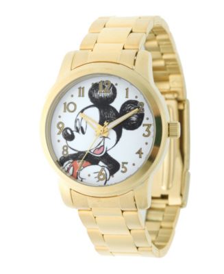 ewatchfactory Disney Mickey Mouse Men's Gold Alloy Watch - Macy's