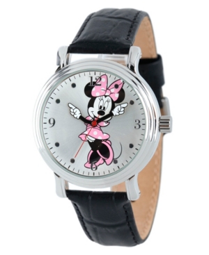 Disney Minnie Mouse Women's Shiny Silver Vintage Alloy Watch