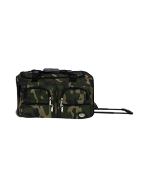 Rockland 22" Carry-on Rolling Duffle Bag In Camo