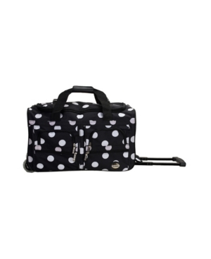 Rockland 22" Carry-on Rolling Duffle Bag In Polka Dot