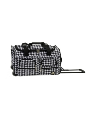 Rockland 22" Carry-on Rolling Duffle Bag In Houndstooth