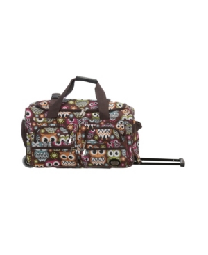 Shop Rockland 22" Carry-on Rolling Duffle Bag In Owls