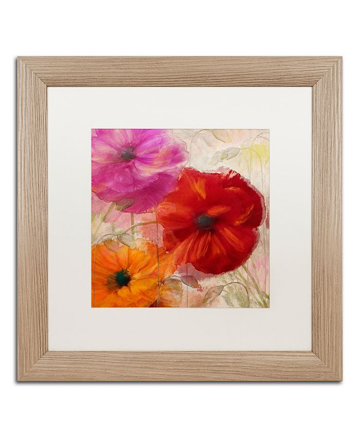 Trademark Global Color Bakery 'Penchant For Poppies I' Matted Framed ...