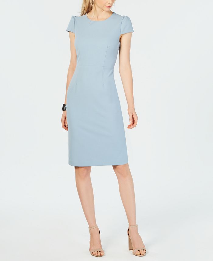 Betsey Johnson Puff Sleeve Scuba Dress Created for Macy s Macy s
