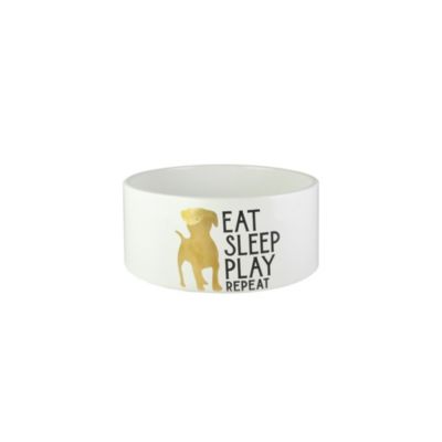 American Atelier - Eat Sleep Play Dog Bowl