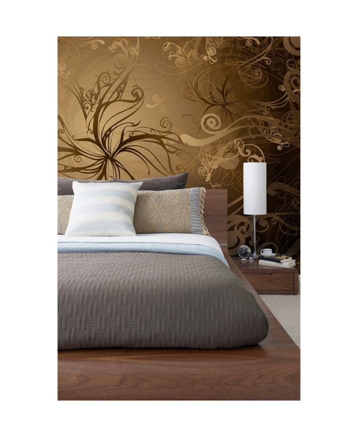 Brewster Home Fashions Gold Wall Mural & Reviews - Wallpaper - Home Decor - Macy's