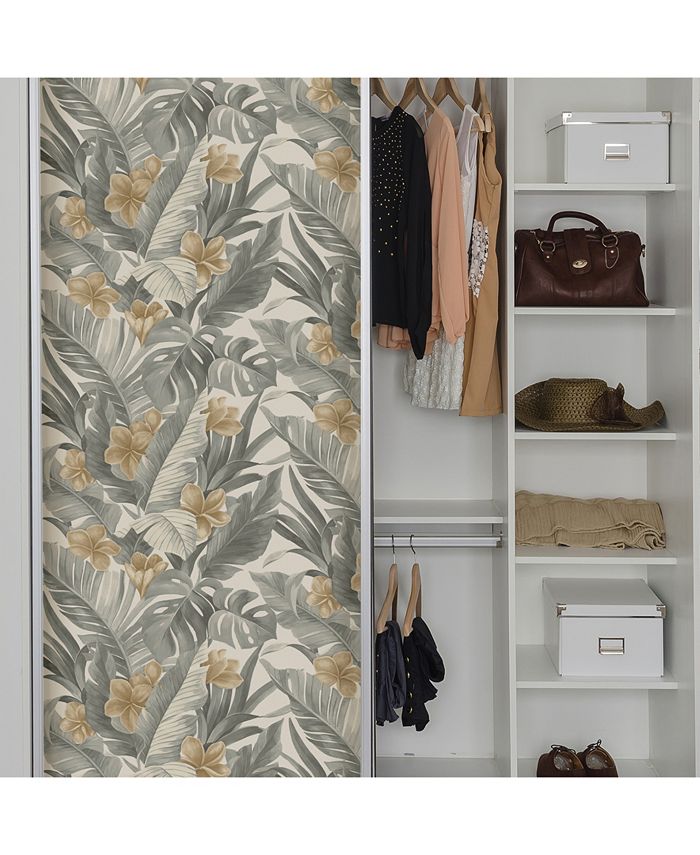 Brewster Home Fashions Neutral Paradise Peel And Stick Wallpaper Macy's