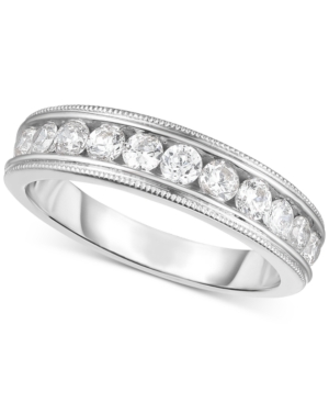 image of Diamond Bead Edge Channel-Set Band (5/8 ct. t.w.) in 14k White Gold