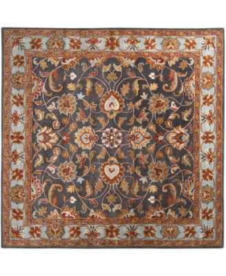 Livabliss - Caesar CAE-1004 Charcoal 8' Square Area Rug