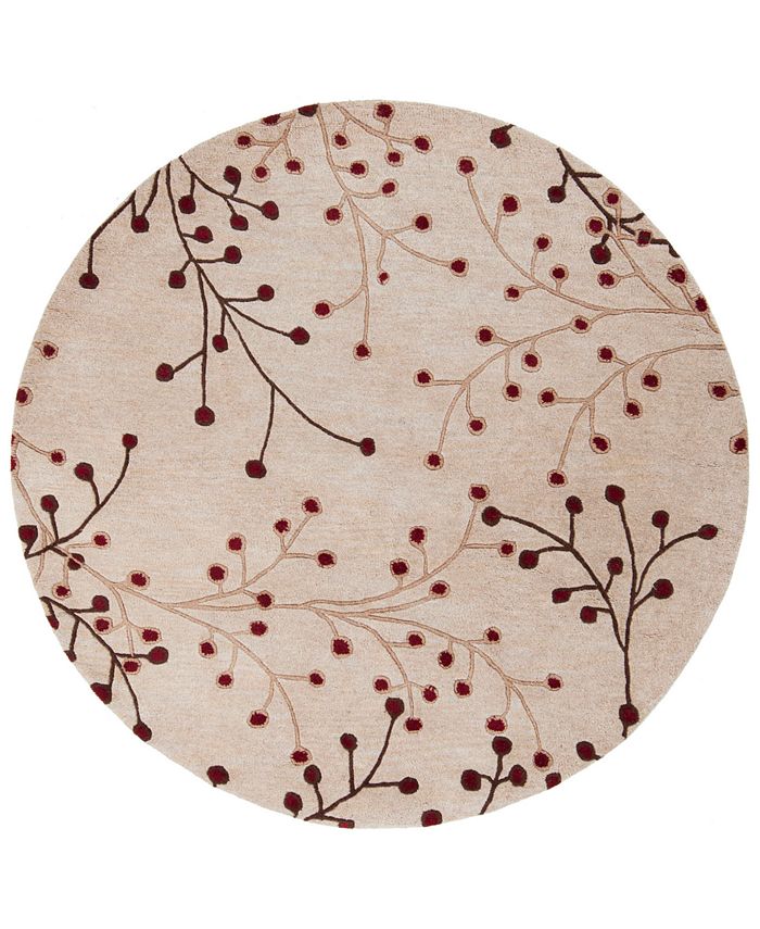 Surya - Athena ATH-5053 Burgundy 6' Round Area Rug