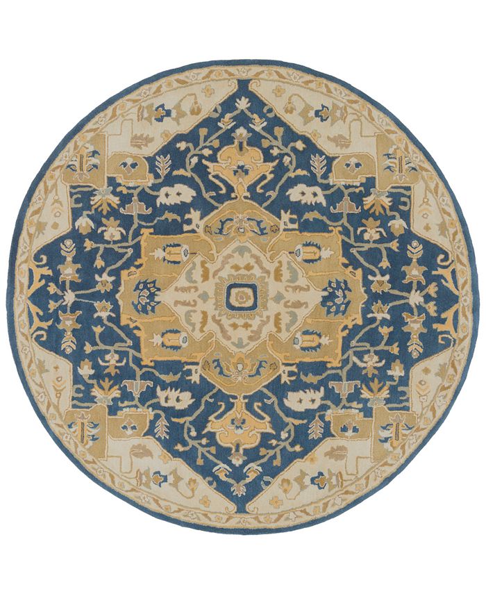Surya - Caesar CAE-1145 Navy 4' Round Area Rug