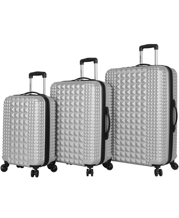Steve Madden Designer Luggage Collection - 3 Piece Softside Spinner Suitcase  Set