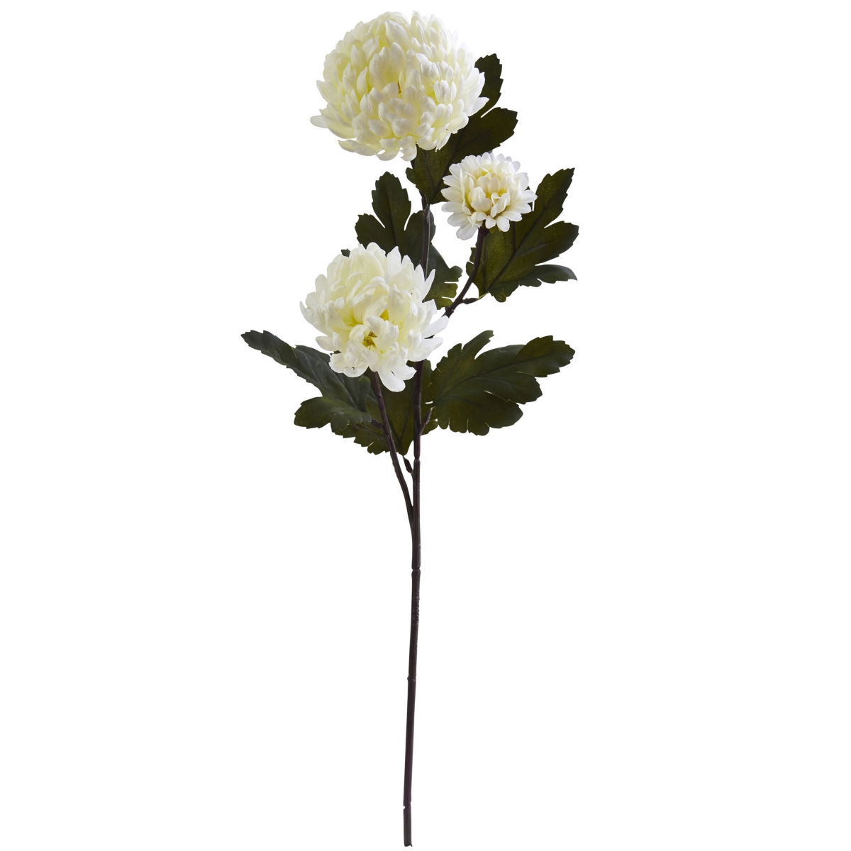 29-In. Chrysanthemum Artificial Flower, Set of 12 - Yellow