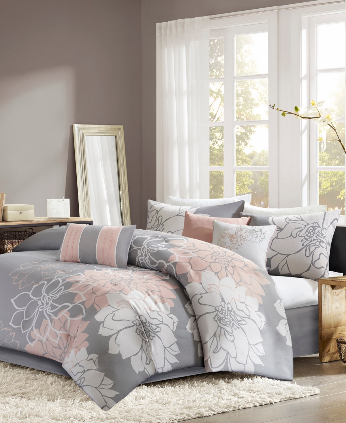 Madison Park Lola 6-Pc. Duvet Cover Set, King/California King