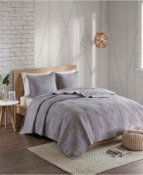 urban habitat caden 3 piece cotton coverlet se