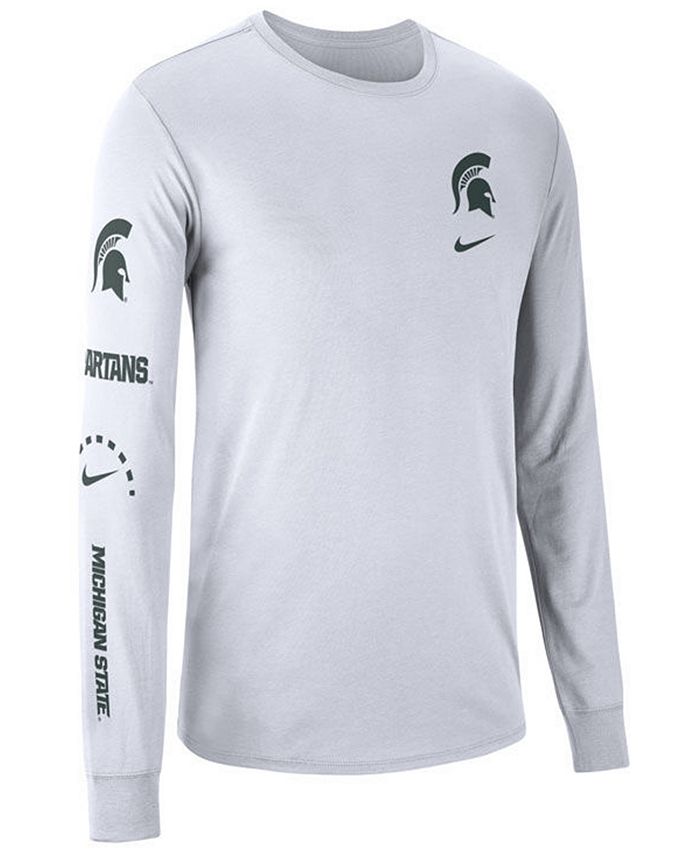 Nike Men's Michigan State Spartans Long Sleeve Basketball T-Shirt - Macy's
