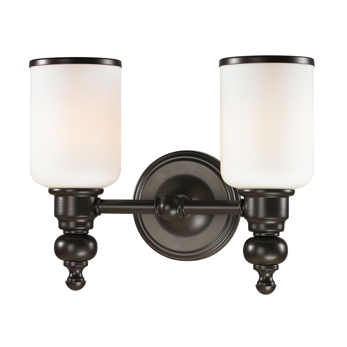 Bristol Collection 2 light bath in Oil Rubbed- Led, 800 Lumens (1600 Lumens Total) with Ful - Bronze