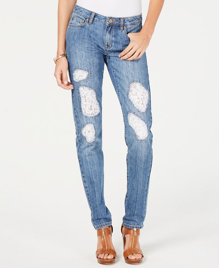 Michael kors distressed jeans deals