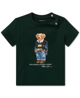 Polo Ralph Lauren Big Boys Football Bear Cotton T-Shirt - Macy's