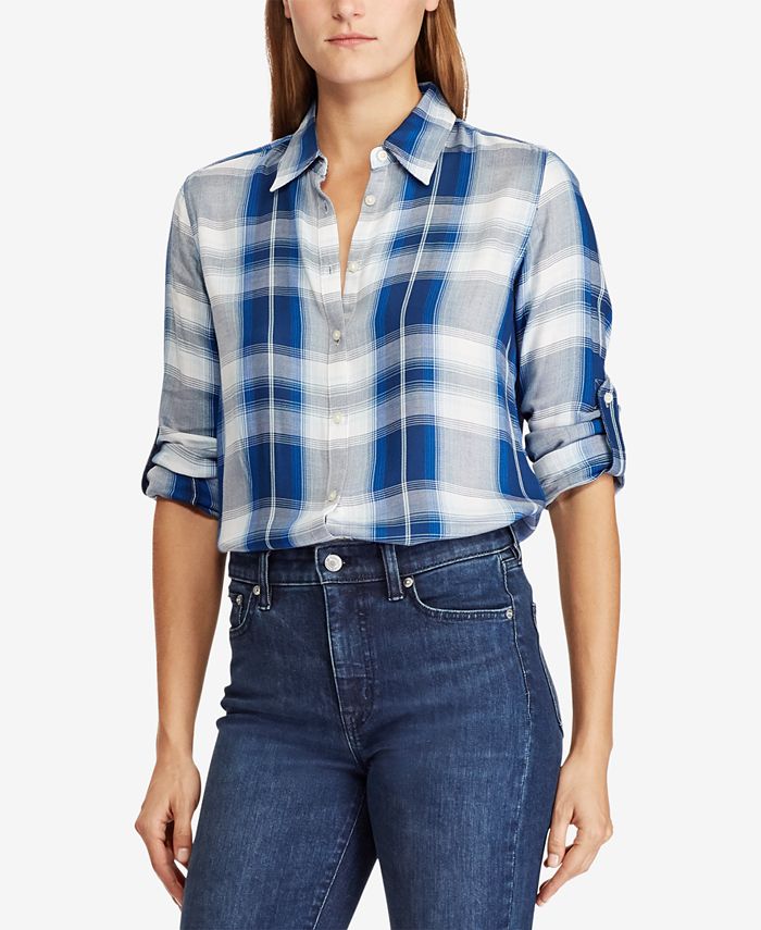 Lauren Ralph Lauren Plaid Twill Shirt Macy's