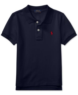 Boys' 2T-7 Cotton Mesh Polo Shirt