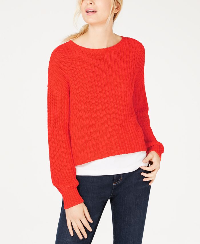 Eileen Fisher Organic Cotton Scoop-Neck Sweater, Regular & Petite - Macy's