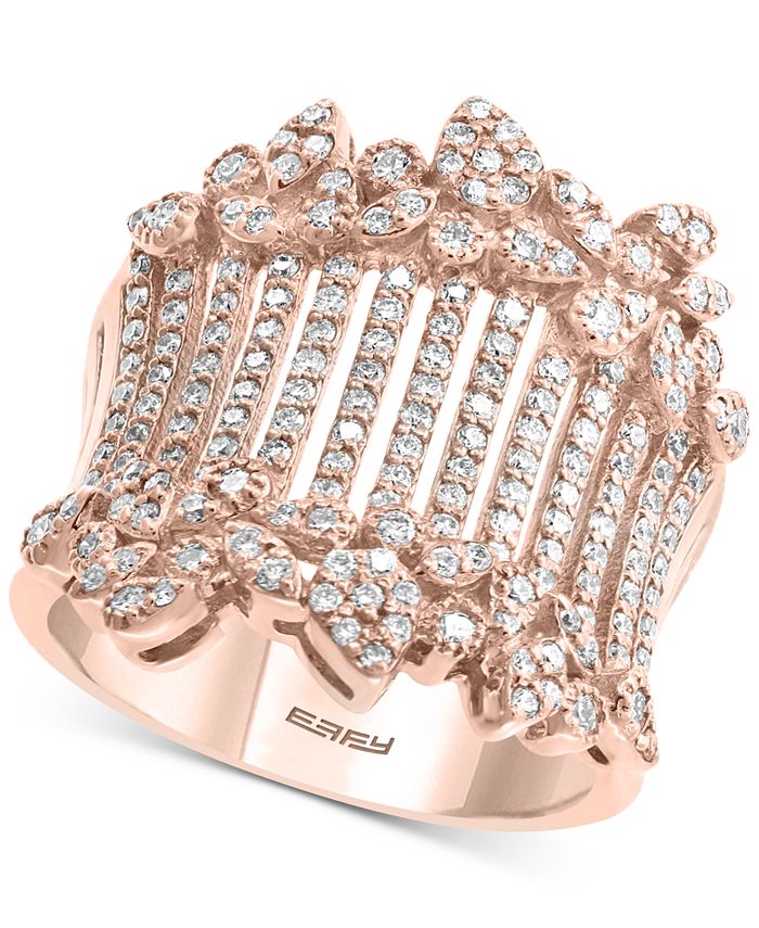 EFFY Collection EFFY® Diamond Statement Ring (1 ct. t.w.) in 14k Rose