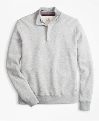 mens white half zip sweater