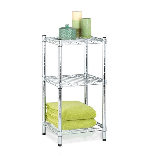 Honey Can Do 3Tier Chrome Wire Shelving Tower & Reviews Cleaning & Organization Home Macy's