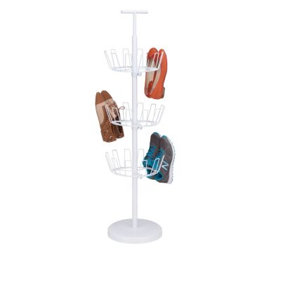 Honey Can Do - 3-Tier Revolving Shoe Tree, White
