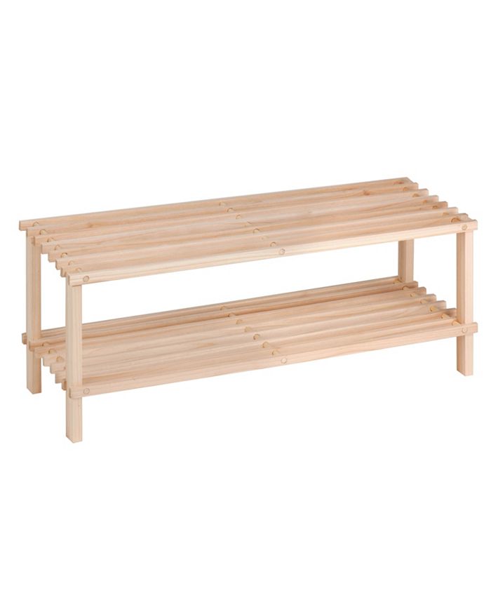 Honey Can Do 2Shelf Wood Shoe Rack Macy's