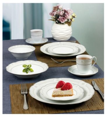 Atara Wavy 57-PC Dinnerware Set, Service for 8