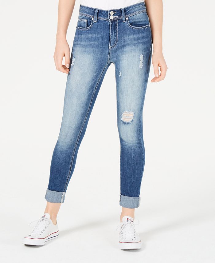Jean Skinny Distressed Indigo Rein Taille 3 - Occasion Très Bon état, Coupe Slim Délavée