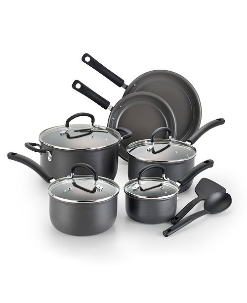 TFal Precision Ceramic Hard Anodized 12pc. NonStick Cookware Set