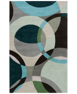 Livabliss - Forum FM-7157 Dark Green 8' x 11' Area Rug
